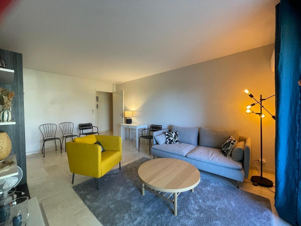 C012-Appartement Confortable Avec Piscine, Tennis Et Grand Parc คานส์ ภายนอก รูปภาพ